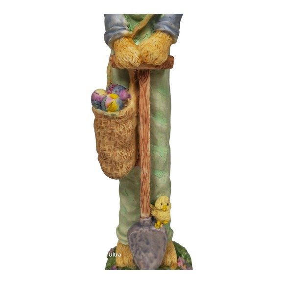 VTG anthropomorphic Easter Bunnies Gardening Shopping Figurines Kitsch Holiday - Picture 8 of 16